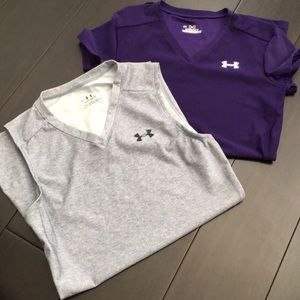 Under armour heat gear work out shirts
